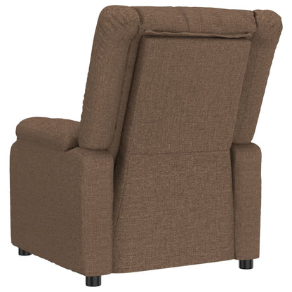 Recliner Chair Brown Fabric