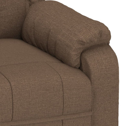 Recliner Chair Brown Fabric