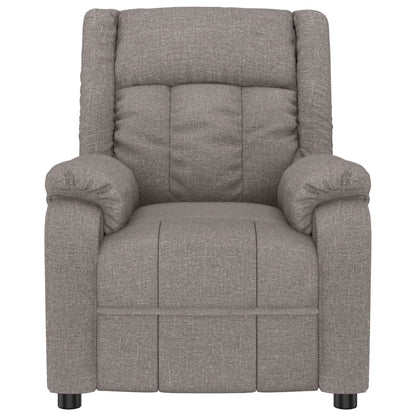 Recliner Chair Taupe Fabric