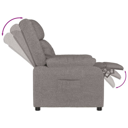 Recliner Chair Taupe Fabric
