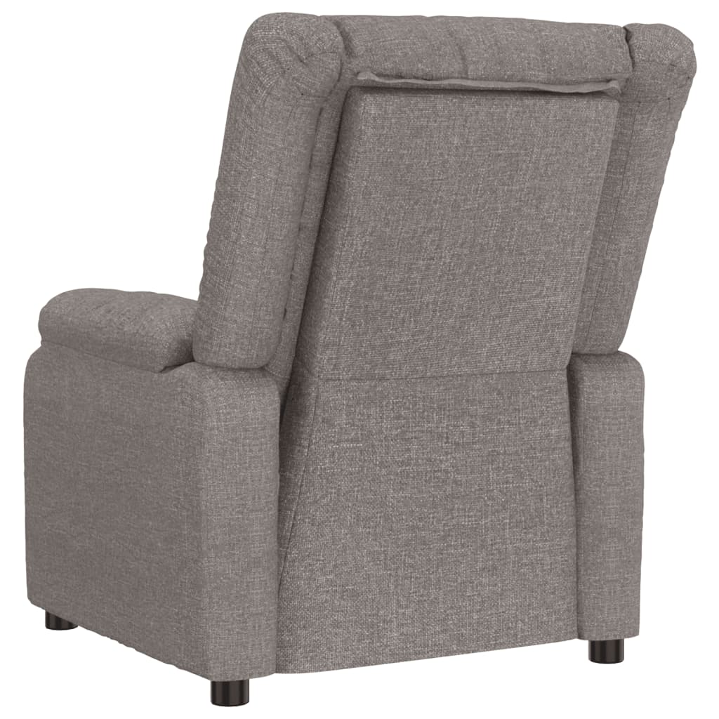 Recliner Chair Taupe Fabric