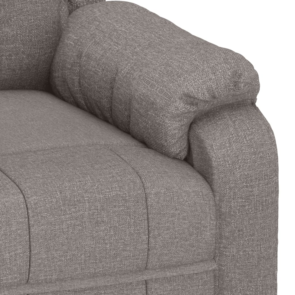 Recliner Chair Taupe Fabric