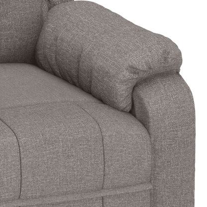 Recliner Chair Taupe Fabric