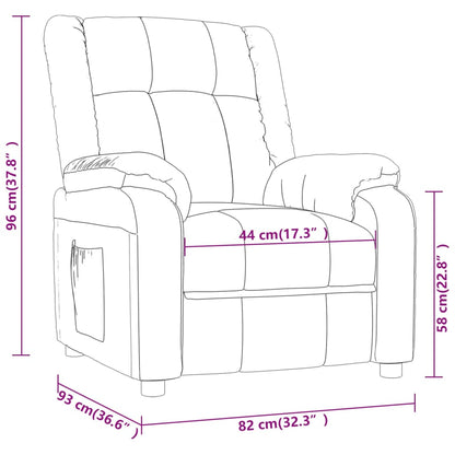 Massage Chair Light Grey Fabric