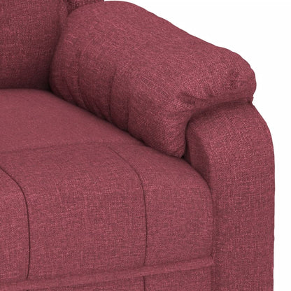 Massage Chair Wine Red Fabric