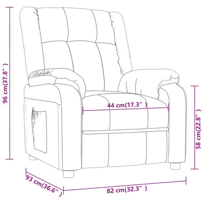 Massage Chair Wine Red Fabric