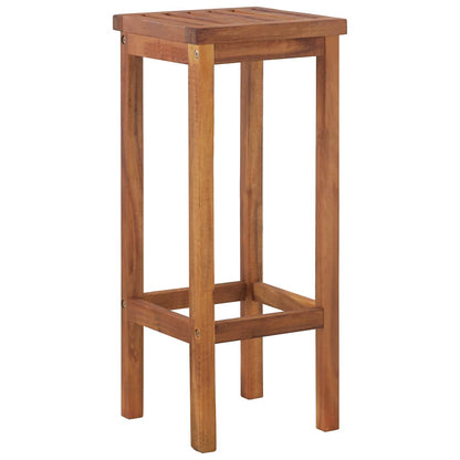 Bar Stools 4 pcs Solid Wood Acacia