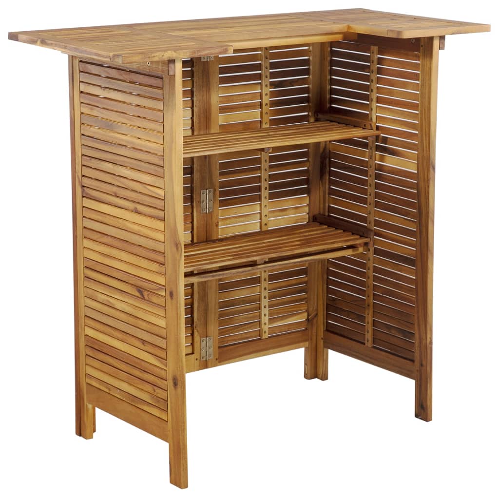 Garden Bar Set | Natural wood | Solid Acacia wood | 3 Piece Set