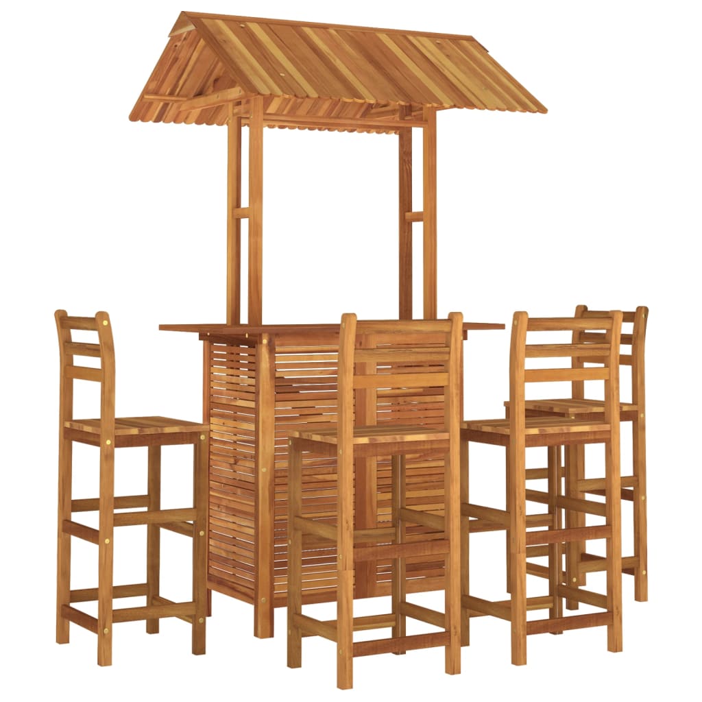Garden Bar Set | Natural Wood | Solid Acacia wood | Medium |  Durable