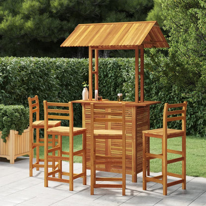 Garden Bar Set | Natural Wood | Solid Acacia wood | Medium |  Durable