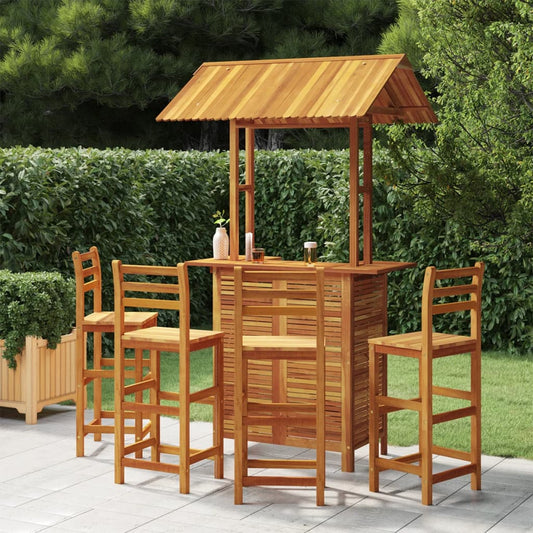 Garden Bar Set | Natural Wood | Solid Acacia wood | Medium |  Durable