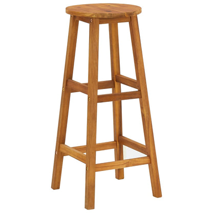 Garden Bar Set | Brown | Solid Acacia wood | Medium | Footrest