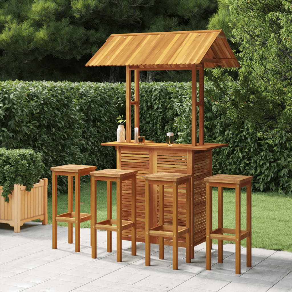 Garden Bar Set | Acacia wood color | Solid acacia wood | Medium |  Tough