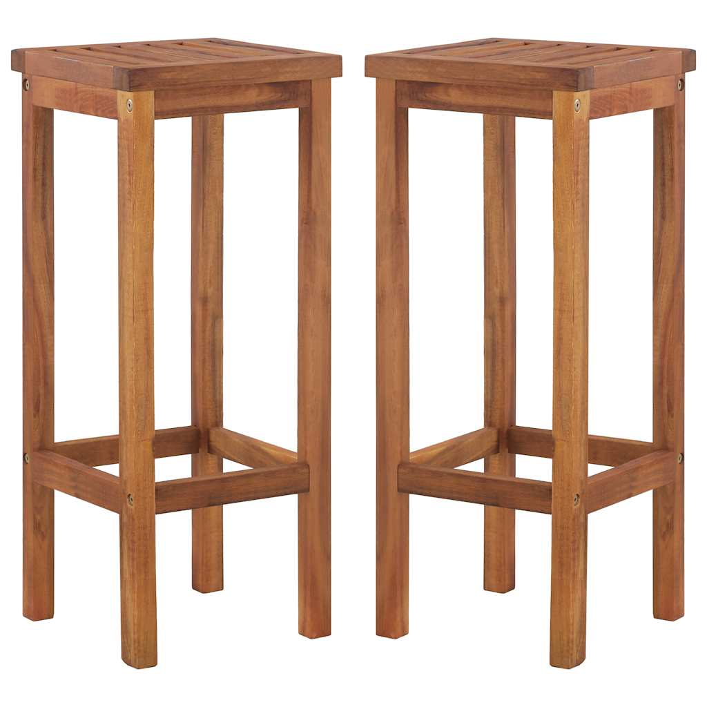 7 Piece Garden Bar Set Solid Wood Acacia