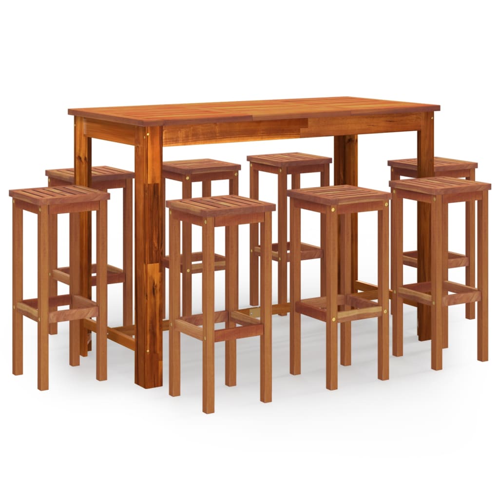 Garden Bar Set | Natural wood | Solid acacia wood with an oil finish