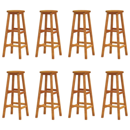 9 Piece Garden Bar Set Solid Wood Acacia
