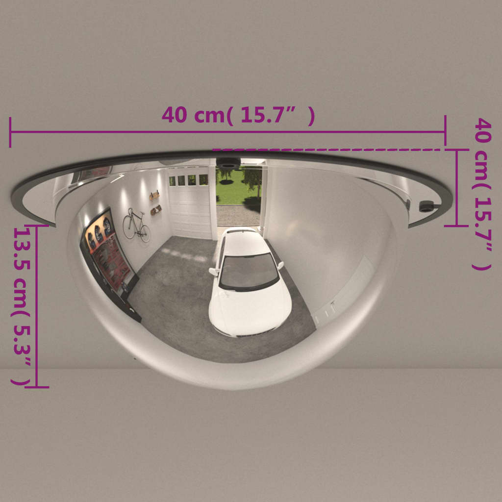 Full Domed Traffic Mirror Ø40 cm Acrylic