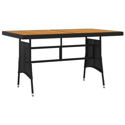 Outdoor Dining Set | Black | PE rattan | Large | Ergonomic