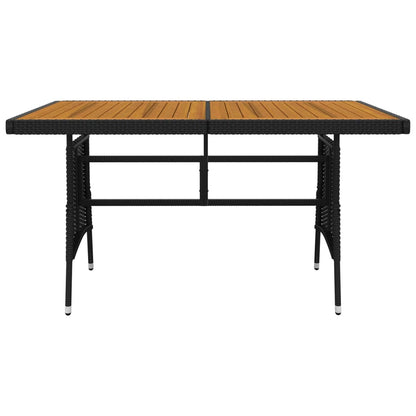 Outdoor Dining Set | Black | PE rattan | Large | Ergonomic