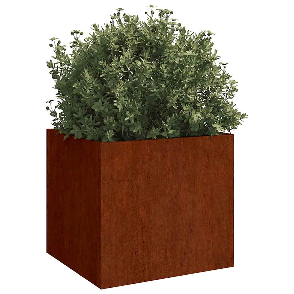 Planters 2 pcs 42x40x39 cm Corten Steel