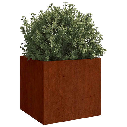 Planters 2 pcs 42x40x39 cm Corten Steel