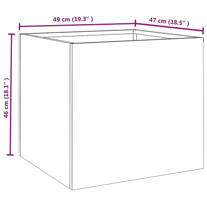 Planter 49x47x46 cm Corten Steel
