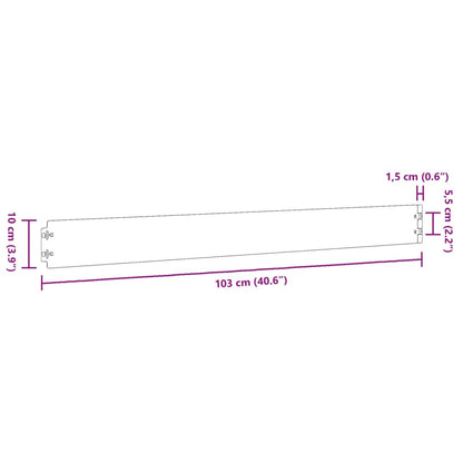 Lawn Edgings 50 pcs 10x103 cm Flexible Corten steel