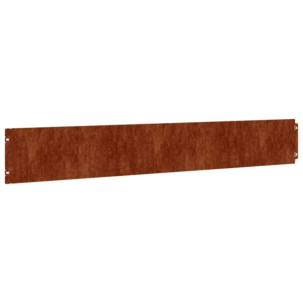 Lawn Edgings 10 pcs 15x103 cm Flexible Corten steel