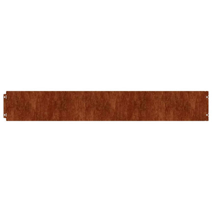 Lawn Edgings 50 pcs 15x103 cm Flexible Corten steel
