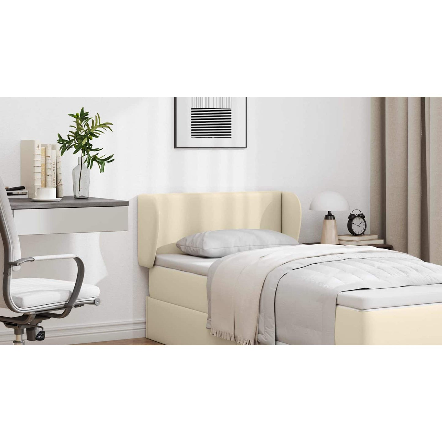 Headboard Ear Cream 40 x 23 x 6 cm PVC
