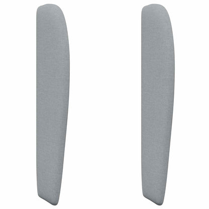 Headboard Ear Light Grey 80 x 23 x 6 cm Fabric