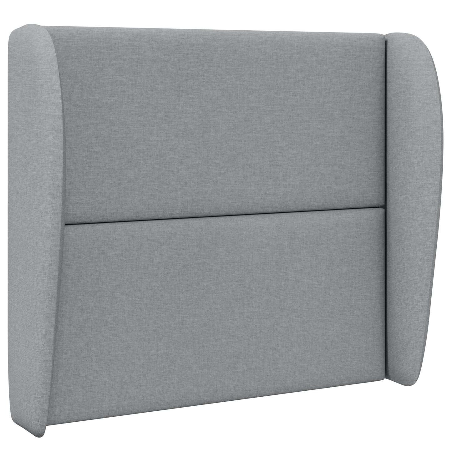 Headboard Ear Light Grey 80 x 23 x 6 cm Fabric