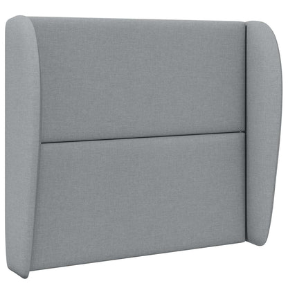 Headboard Ear Light Grey 80 x 23 x 6 cm Fabric