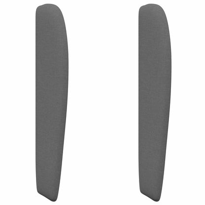 Headboard Ear Dim Grey 80 x 23 x 6 cm Fabric