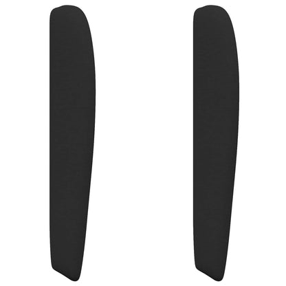 Headboard Ear Black 80 x 23 x 6 cm Fabric