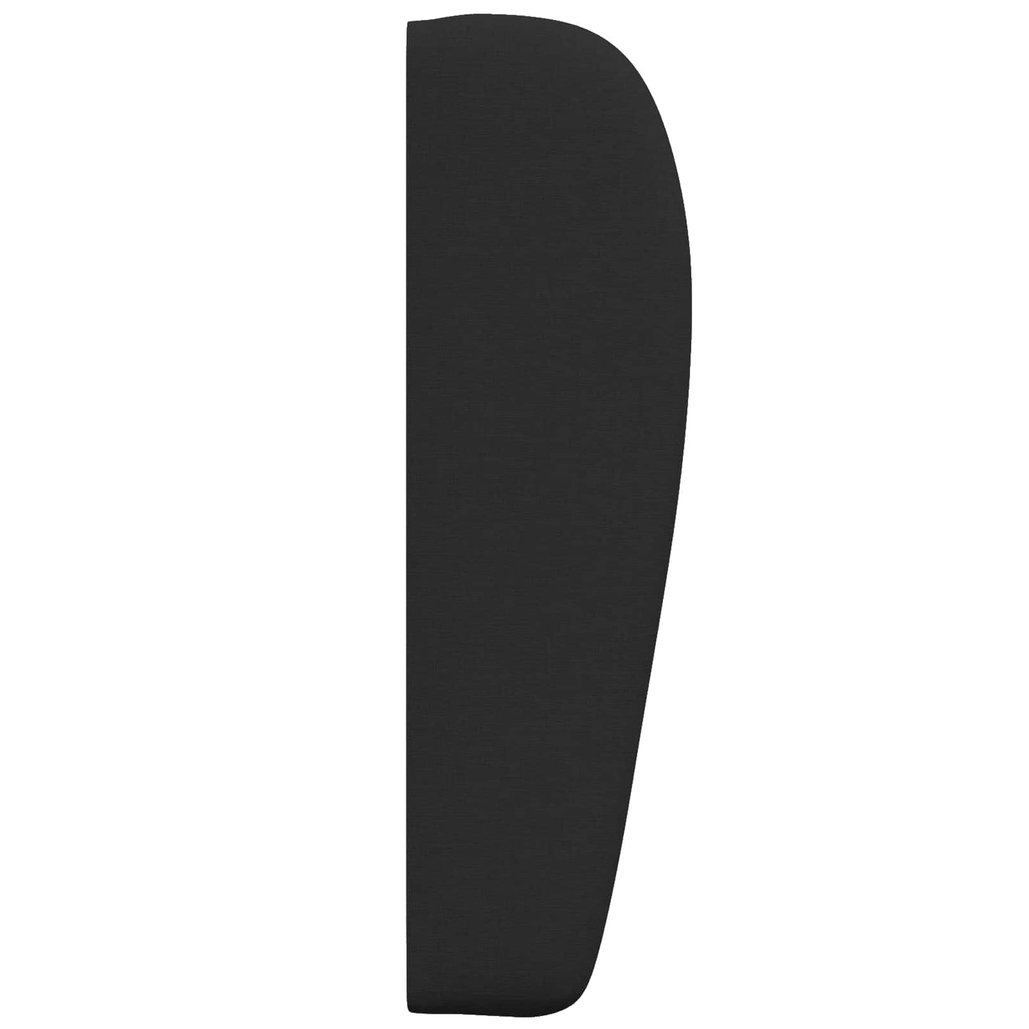 Headboard Ear Black 80 x 23 x 6 cm Fabric