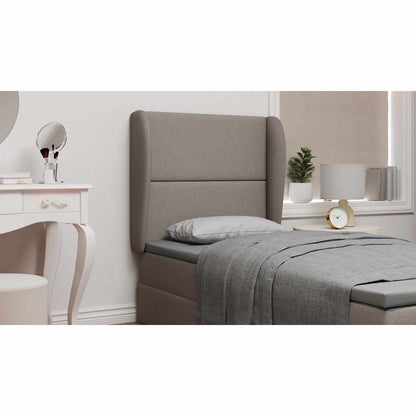 Headboard Ear Beige 80 x 23 x 6 cm Fabric