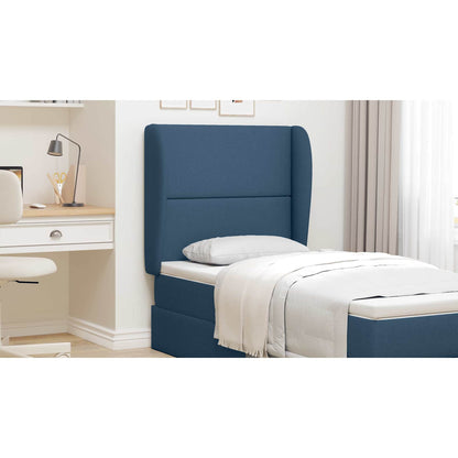 Headboard Ear Blue 80 x 23 x 6 cm Fabric