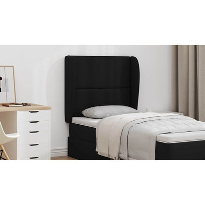Headboard Ear Black 80 x 23 x 6 cm PVC