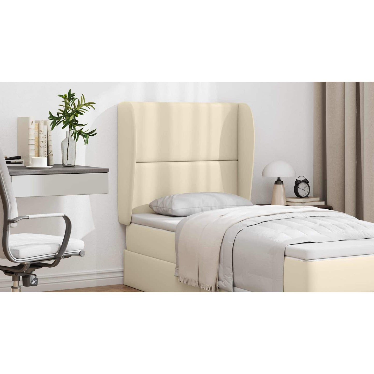 Headboard Ear Cream 80 x 23 x 6 cm PVC