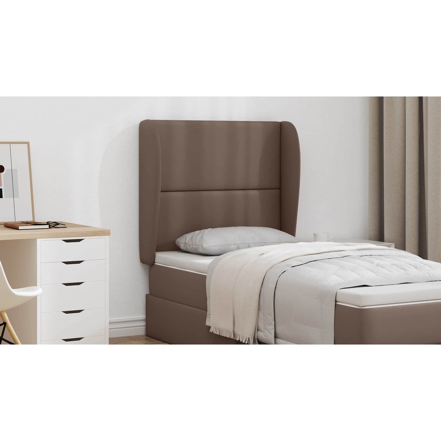 Headboard Ear Tan 80 x 23 x 6 cm PVC
