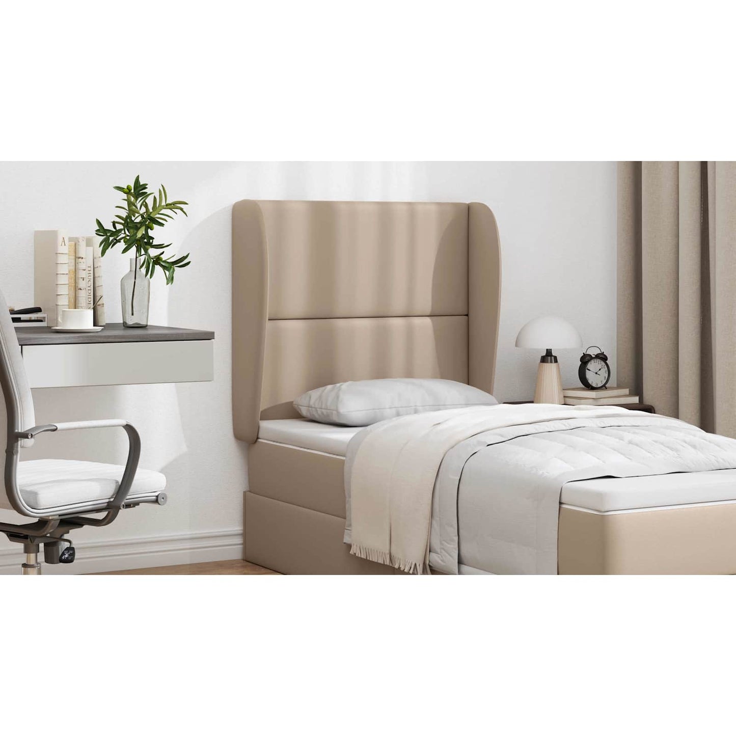 Headboard Ear Brown 80 x 23 x 6 cm PVC