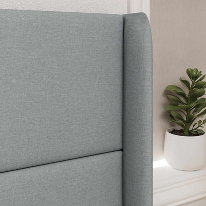 Headboard Ear Light grey 80 x 16 x 4 cm Fabric
