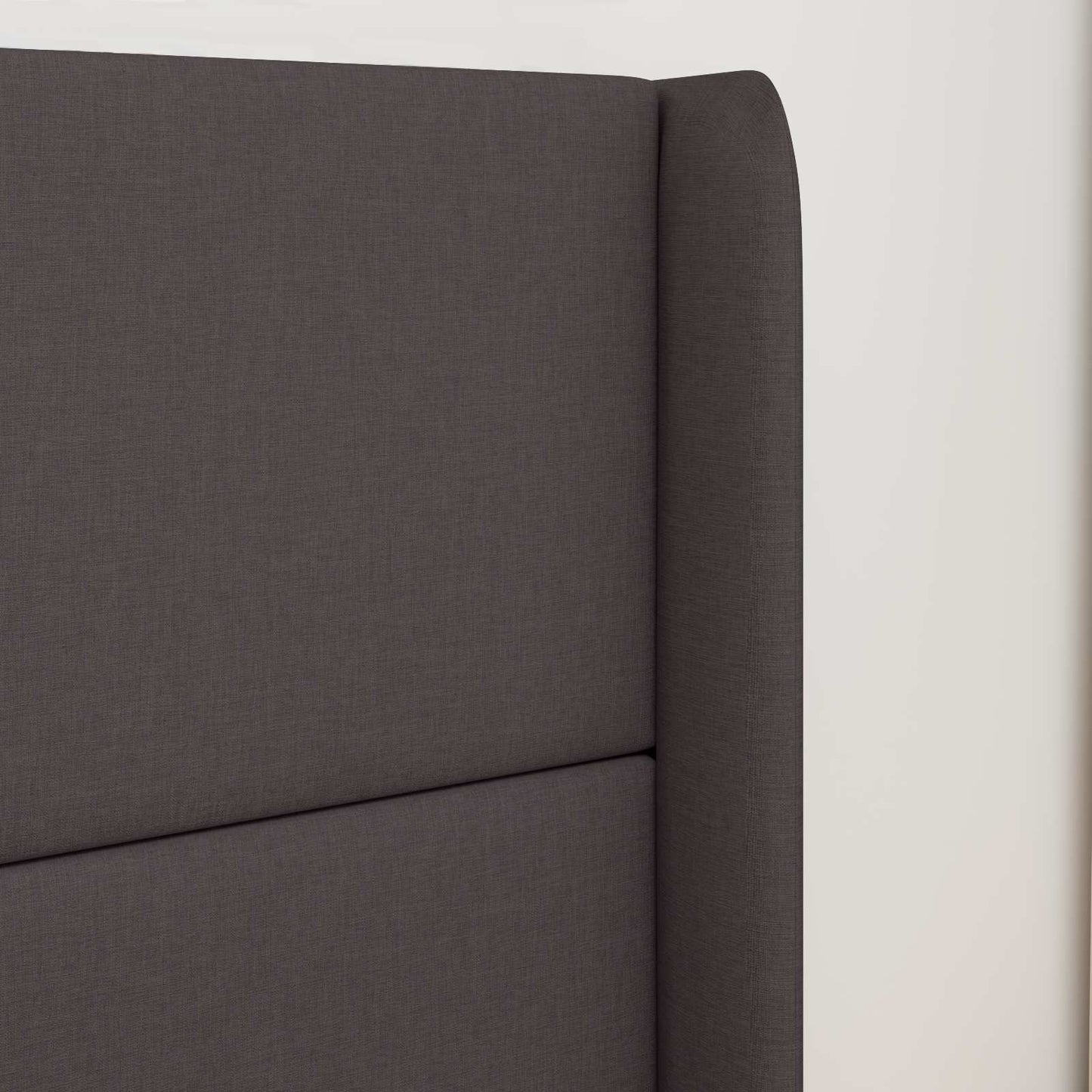 Headboard Ear Brown 80 x 16 x 4 cm Fabric