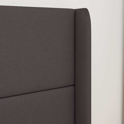 Headboard Ear Brown 80 x 16 x 4 cm Fabric