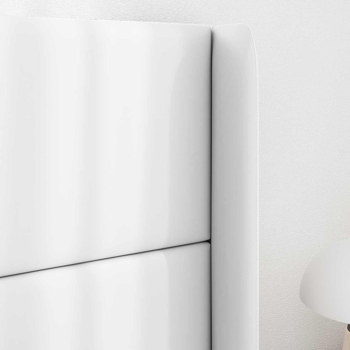 Headboard Ear White 80 x 16 x 4 cm PVC