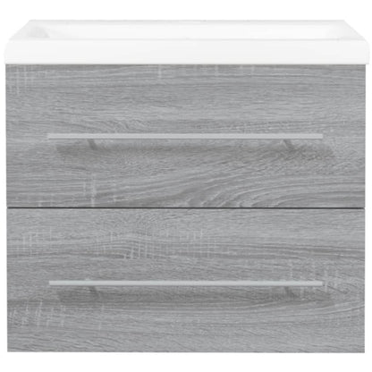 Sink Cabinet with Built-in Basin Grey Sonoma Engineered Wood