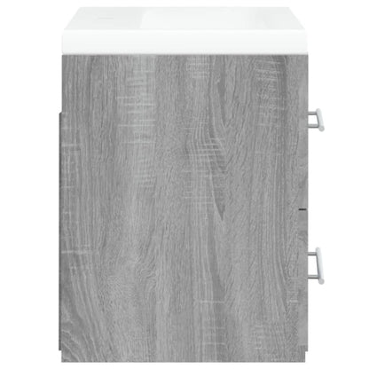 Sink Cabinet with Built-in Basin Grey Sonoma Engineered Wood