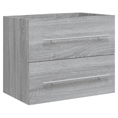 Sink Cabinet with Built-in Basin Grey Sonoma Engineered Wood