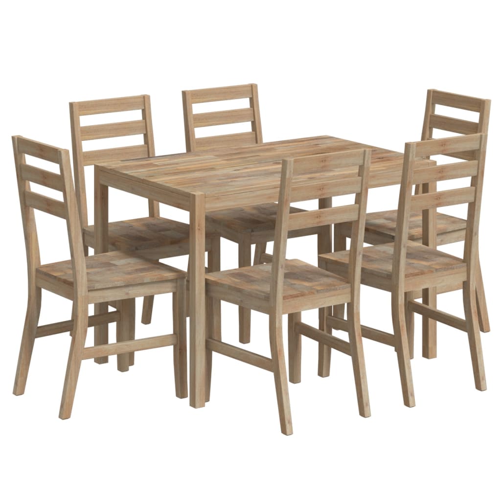 Dining Set | Brown | Solid acacia wood | Standard | Durable | Dining Set